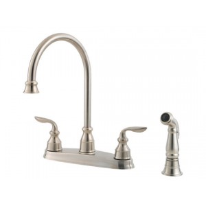 Avalon 2-Handle Kitchen Faucet - Stainless Steel