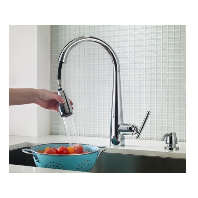 Lita Pull-Down Kitchen Faucet - Chrome