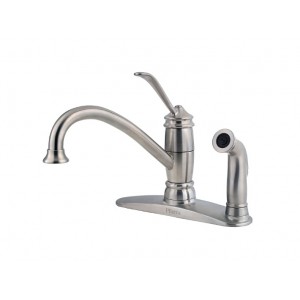 Brookwood 1-Handle Kitchen Faucet - Stainless Stee...