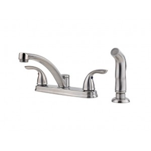 Delton 2-Handle Kitchen Faucet - Stainless Steel