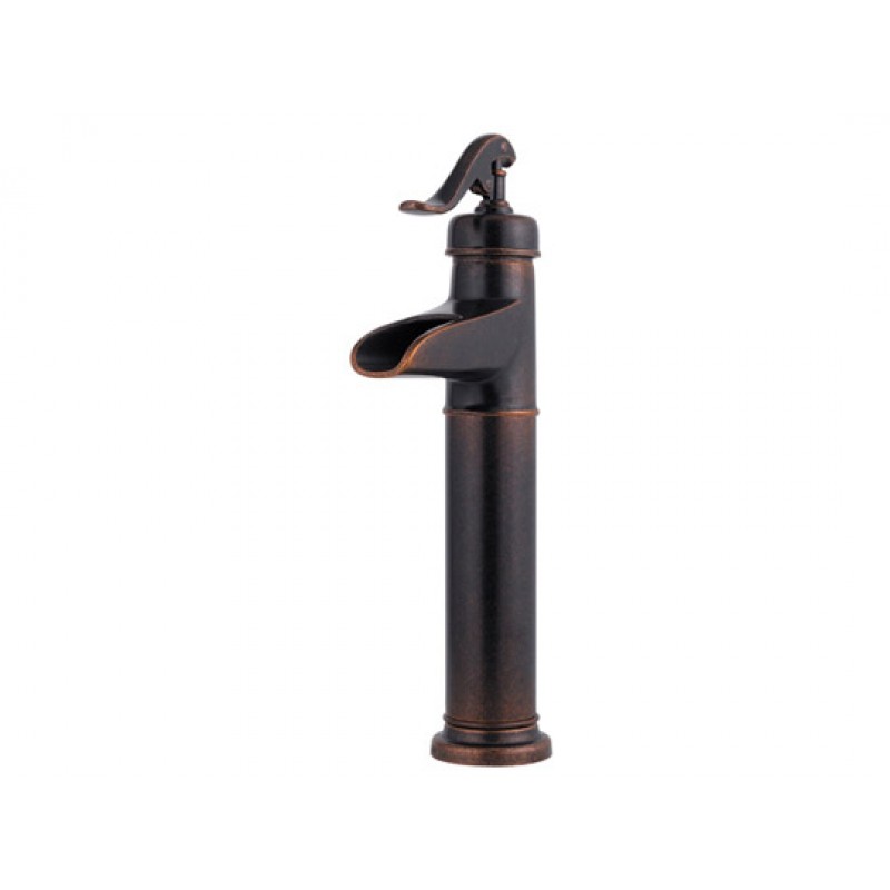 Ashfield Vintage Well Pump Waterfall Vessel Faucet - Rustic Bronze
