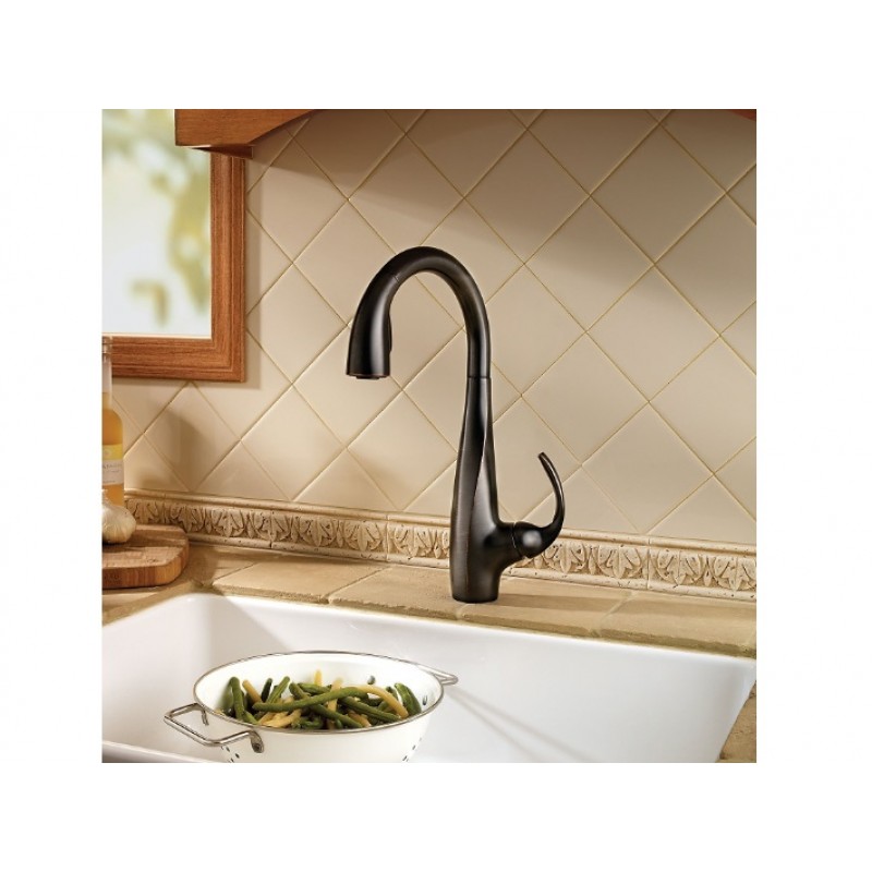 Avanti 1-Handle, Pull-Down Kitchen Faucet - Tuscan Bronze