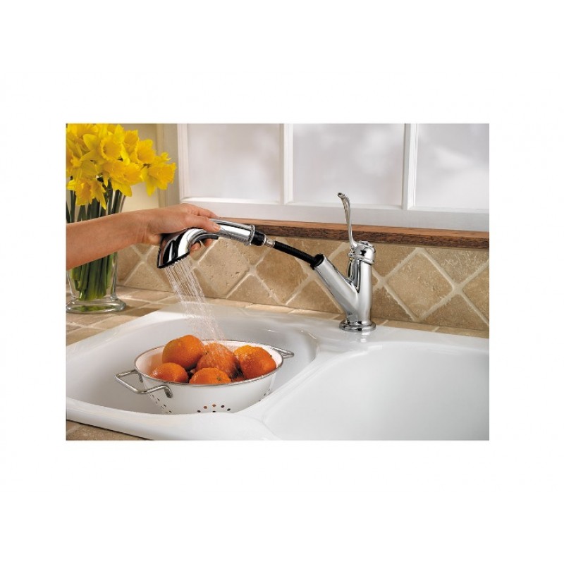 Bixby 1-Handle, Pull-Out Kitchen Faucet - Chrome