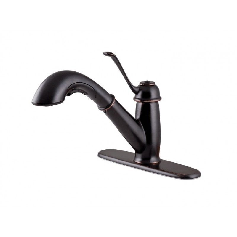 Bixby 1-Handle, Pull-Out Kitchen Faucet - Tuscan Bronze