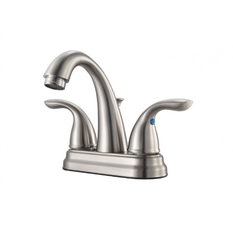 Pfirst Series Centerset Bath Faucet - Brushed Nickel