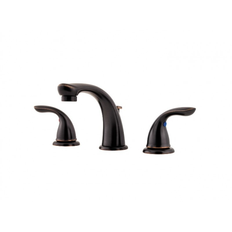 Pfirst Series Widespread Bath Faucet - Tuscan Bronze
