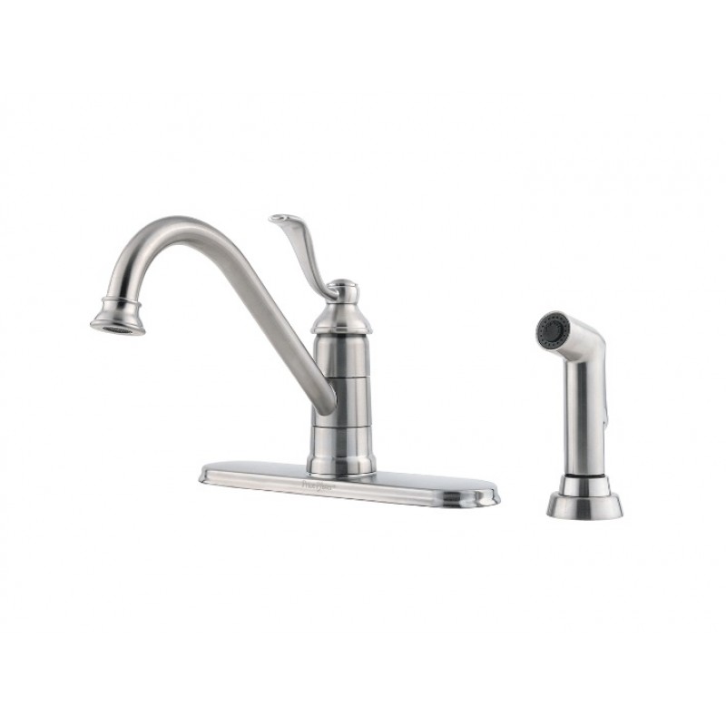 Portland 1-Handle Kitchen Faucet - Stainless Steel