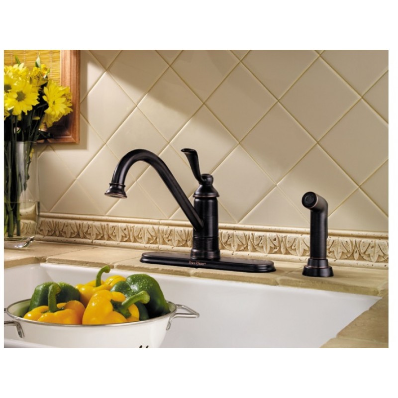 Portland 1-Handle Kitchen Faucet - Tuscan Bronze