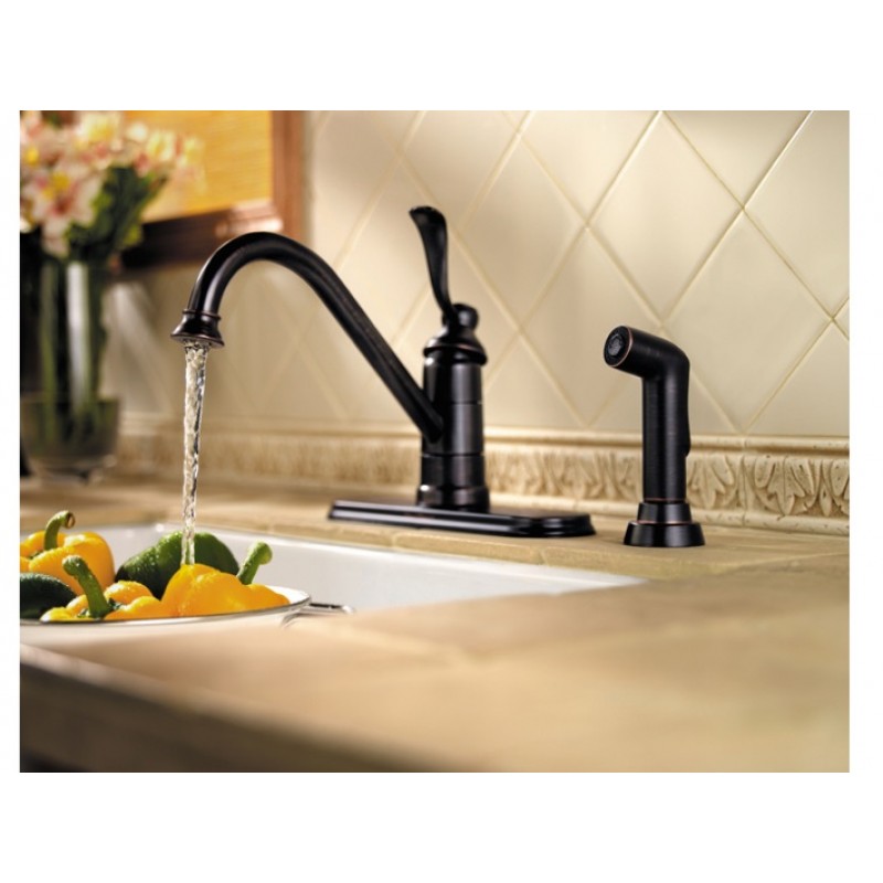 Portland 1-Handle Kitchen Faucet - Tuscan Bronze