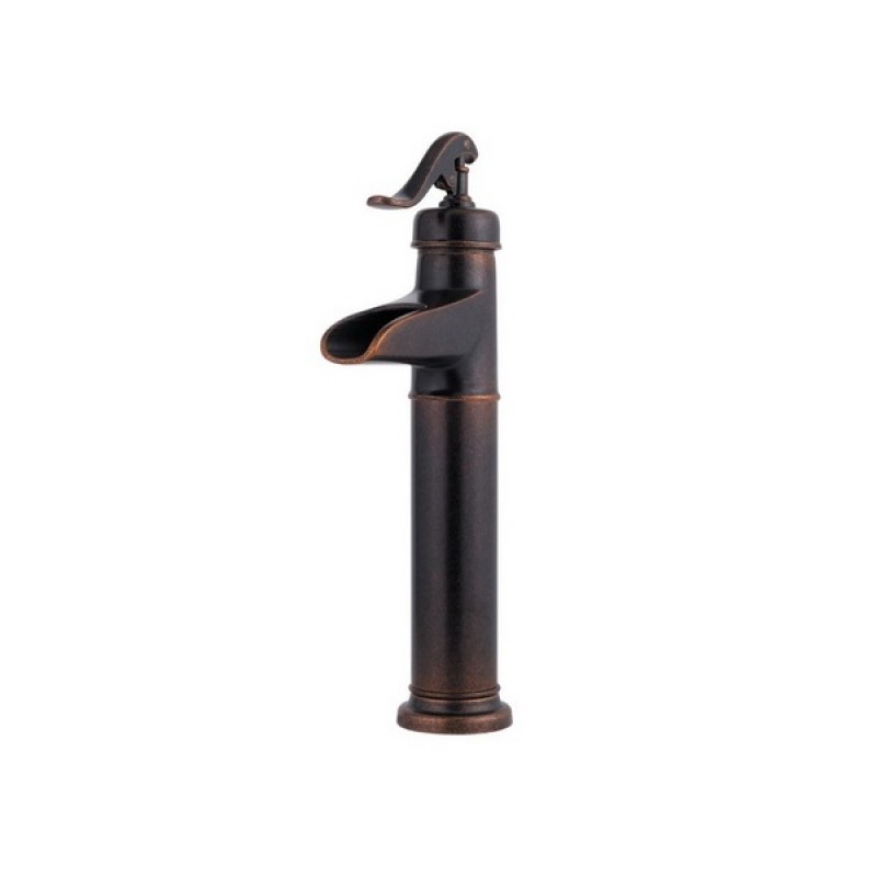 Ashfield Vintage Well Pump Waterfall Vessel Faucet - Rustic Bronze