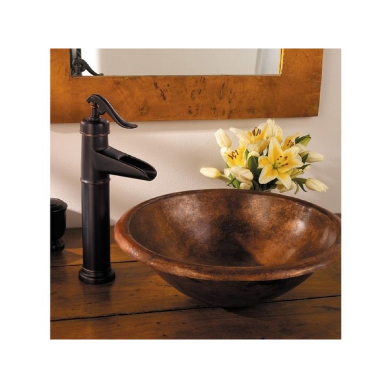 Ashfield Single Control Vessel Bathroom Faucet - Tuscan Bronze