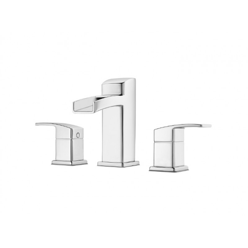 Kenzo Widespread Trough Bath Faucet - Polished Chrome