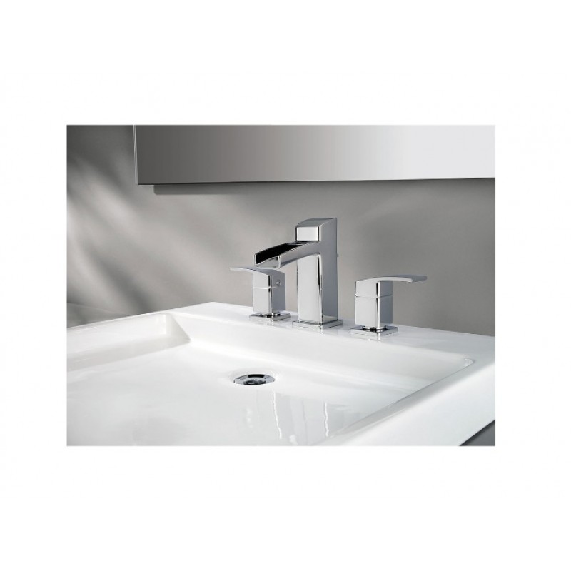 Kenzo Widespread Trough Bath Faucet - Polished Chrome