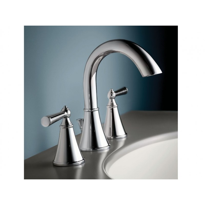 Saxton Widespread Bath Faucet - Polished Chrome