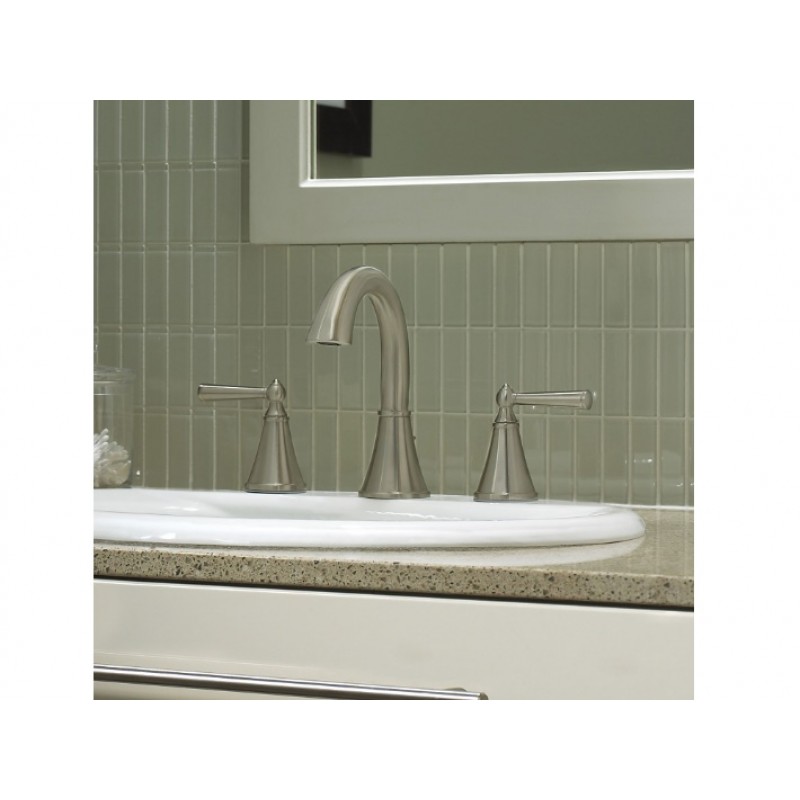 Saxton Widespread Bath Faucet - Brushed Nickel