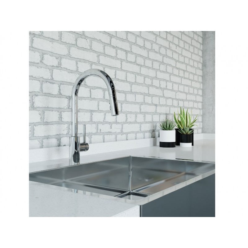 Stellen 1-Handle Pull Down Kitchen Faucet - Chrome
