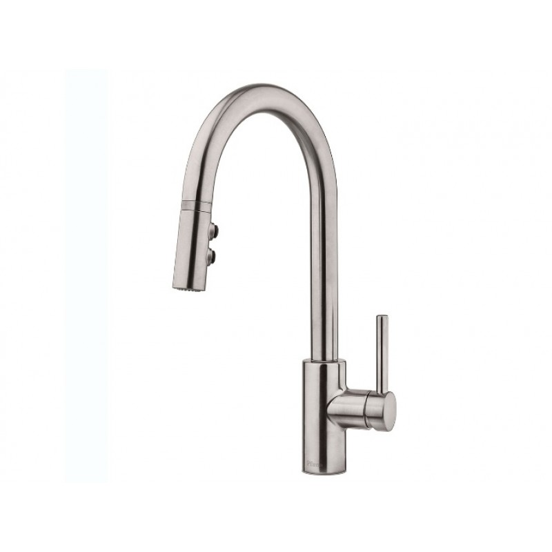 Stellen 1-Handle Pull Down Kitchen Faucet - Stainless Steel