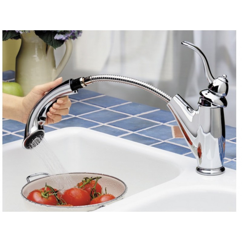 Marielle 1-Handle, Pull-Out Kitchen Faucet - Chrome