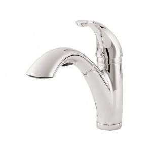 Parisa 1-Handle, Pull-Out Kitchen Faucet - Chrome