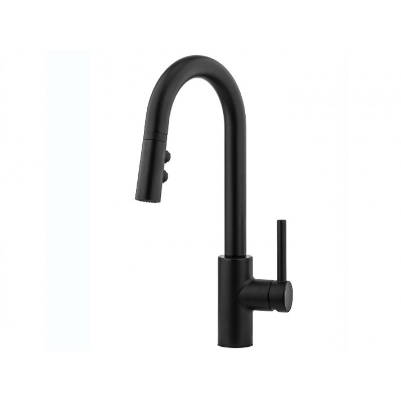 Stellen 1-Handle Pull Down Bar And Prep Faucet - Black