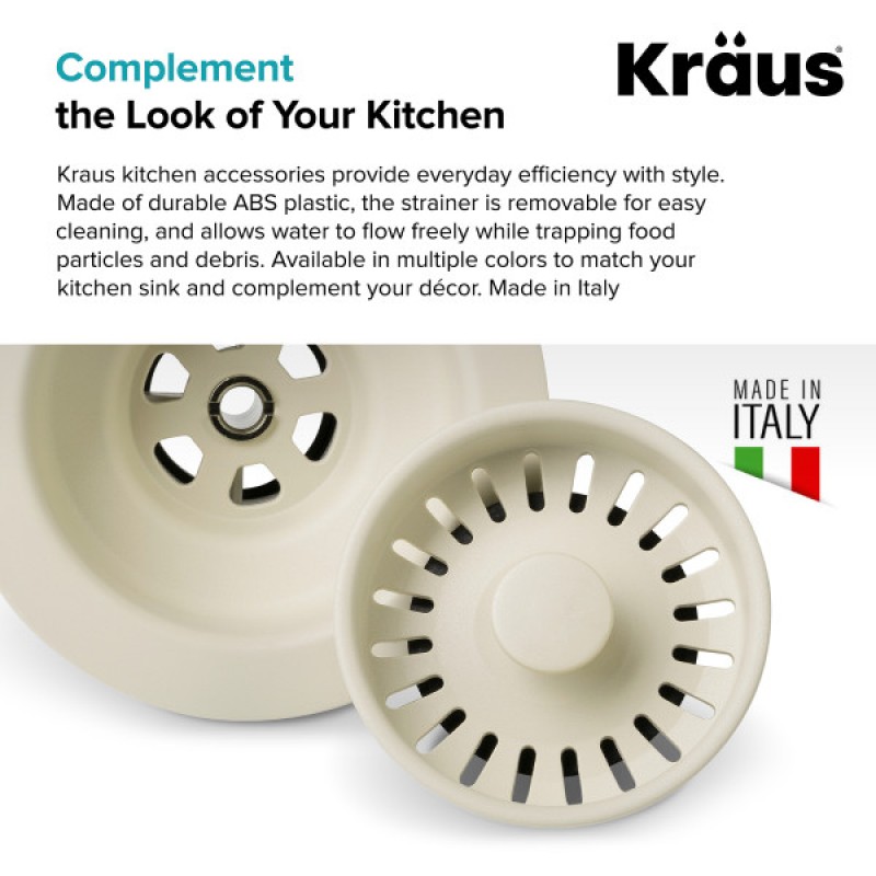 Kraus Kitchen Sink Strainer in Beige