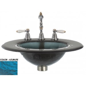 Oval Drop In Glass Sink - Azurlite