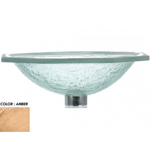 Undermount Glass Sink - Amber