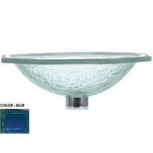 Undermount Glass Sink - Blue