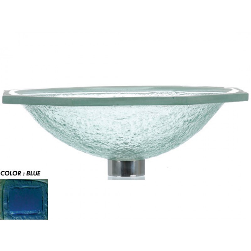 Undermount Glass Sink - Blue