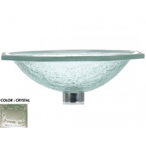 Undermount Glass Sink - Crystal