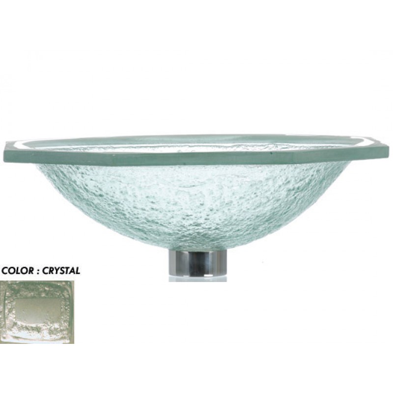 Undermount Glass Sink - Crystal
