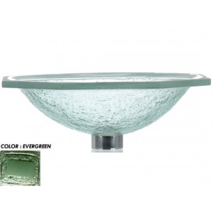 Undermount Glass Sink - Evergreen