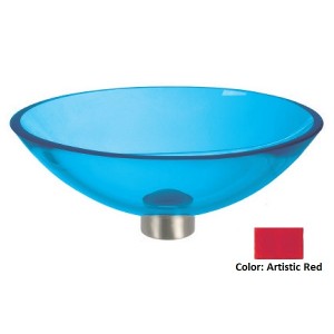 Ultra Translucent Oval Glass Vessel Sink - Artisti...