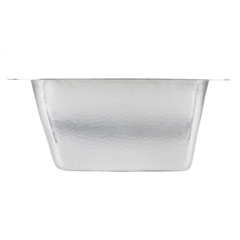 Hammered Nickel Picasso Bar/Prep Sink With Drain