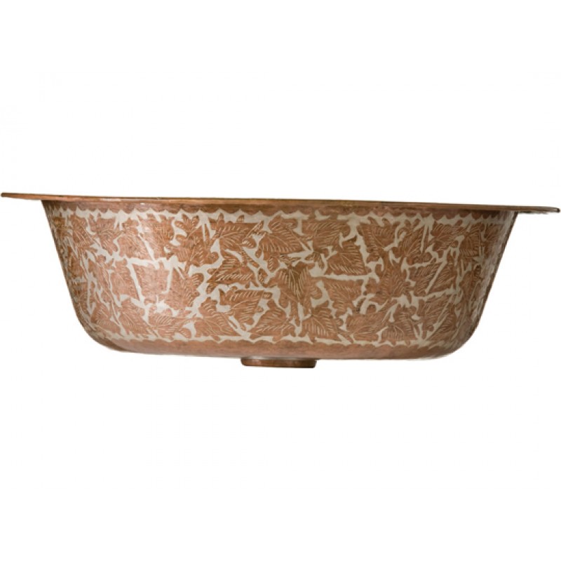 Copper Vessel Sink - Florence Fired With Drain