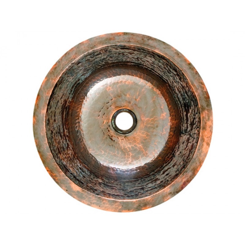 Hawthorne Black Nickel Round Copper Sink With Drain