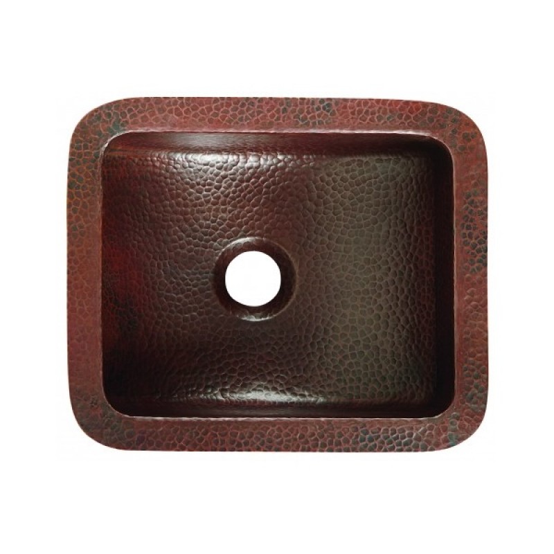 Taxco Aged Copper Sink With Drain