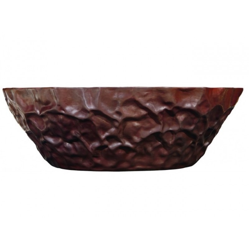 Guadalupe Aged Copper Vessel Sink With Drain
