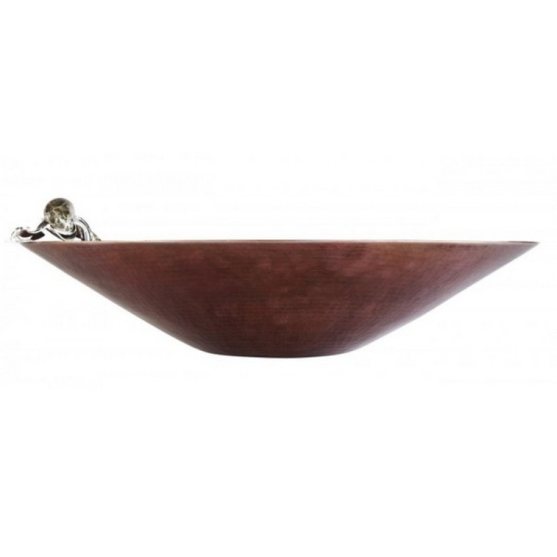 Puebla Aged Copper Oval Handcrafted Vessel Sink