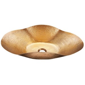Cordoba Antique Satin Gold Wavy Oval Handcrafted A...