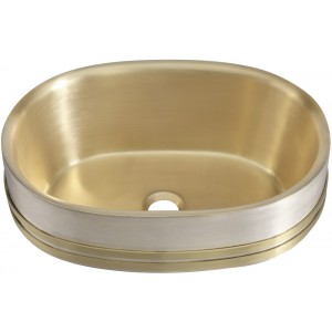 Quintana Bathroom Oval Vessel Sink, 17 x 12 in, Sm...