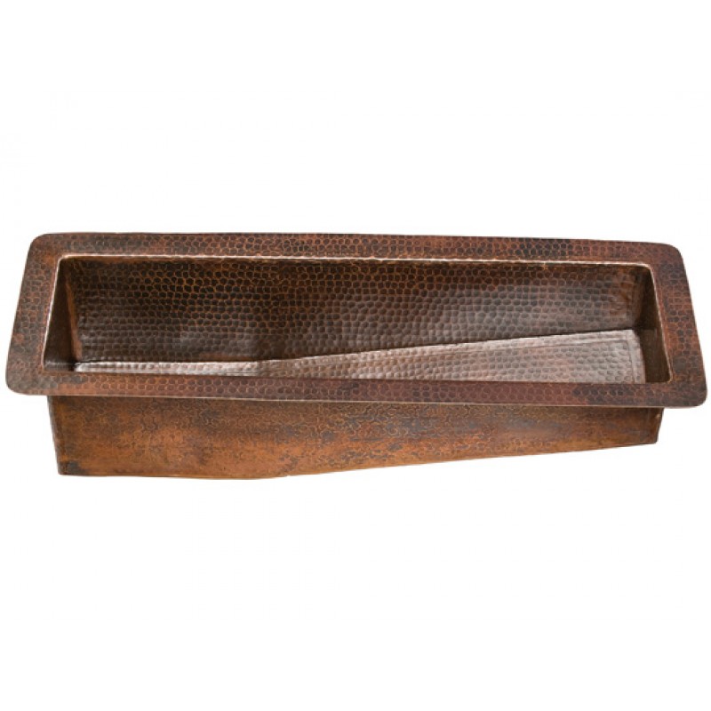 Sorento Rectangular Copper Bar/Prep Sink With Drain