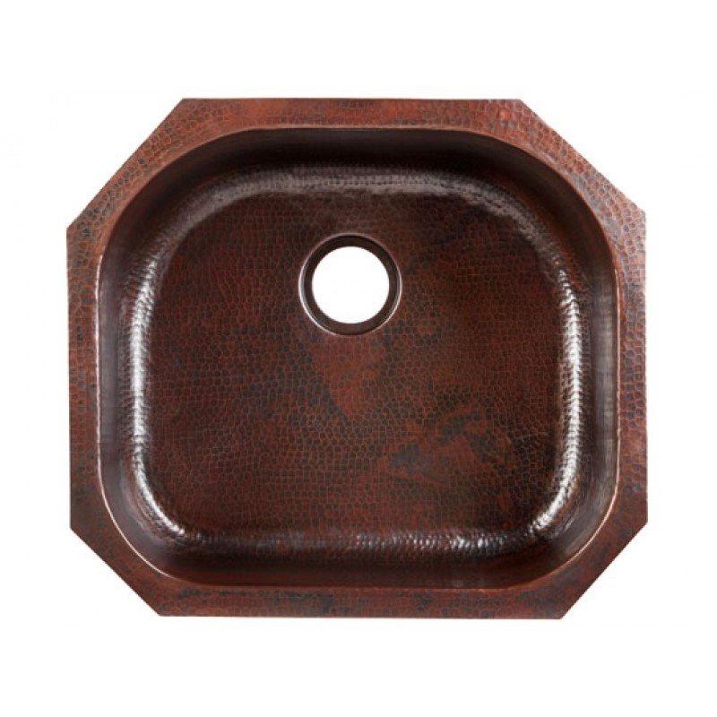 Oroz Aged Copper Undermount or Drop In Kitchen Sink With Drain