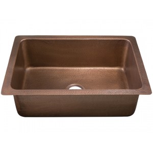 Pisa Single Bowl Copper Kitchen Sink With Drain