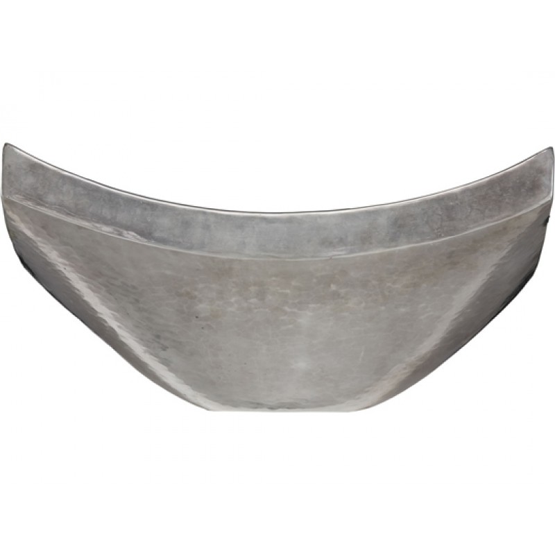 Nirvana Brushed Nickel Finish Copper Vessel Sink With Drain