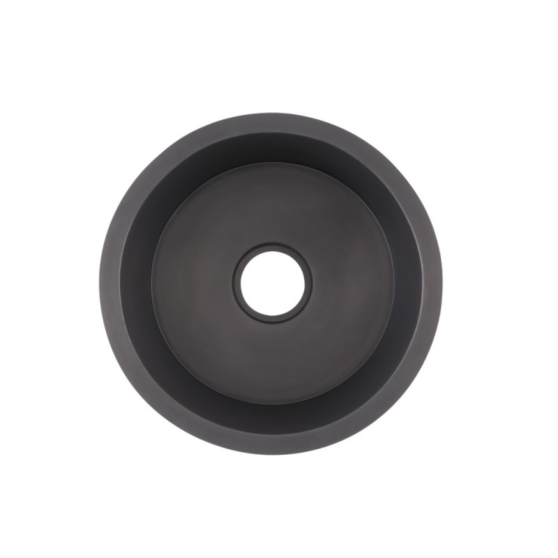 De La Cruz Smooth Matte Black Undermount or Drop In Bar/Prep Sink