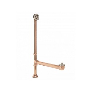 Rose Gold and Nickel Tub Drain and Overflow Kit