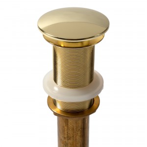 Soft Touch Pop Up Drain in Antique Satin Gold for ...