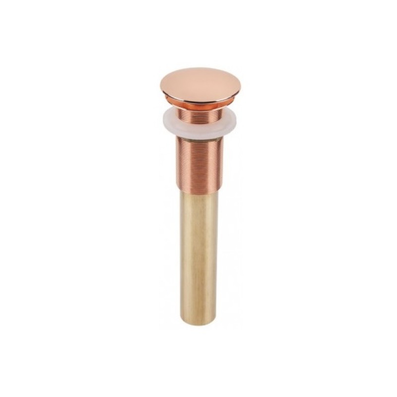 Polished Copper Soft Touch Pop-Up Drain For Copper Sink