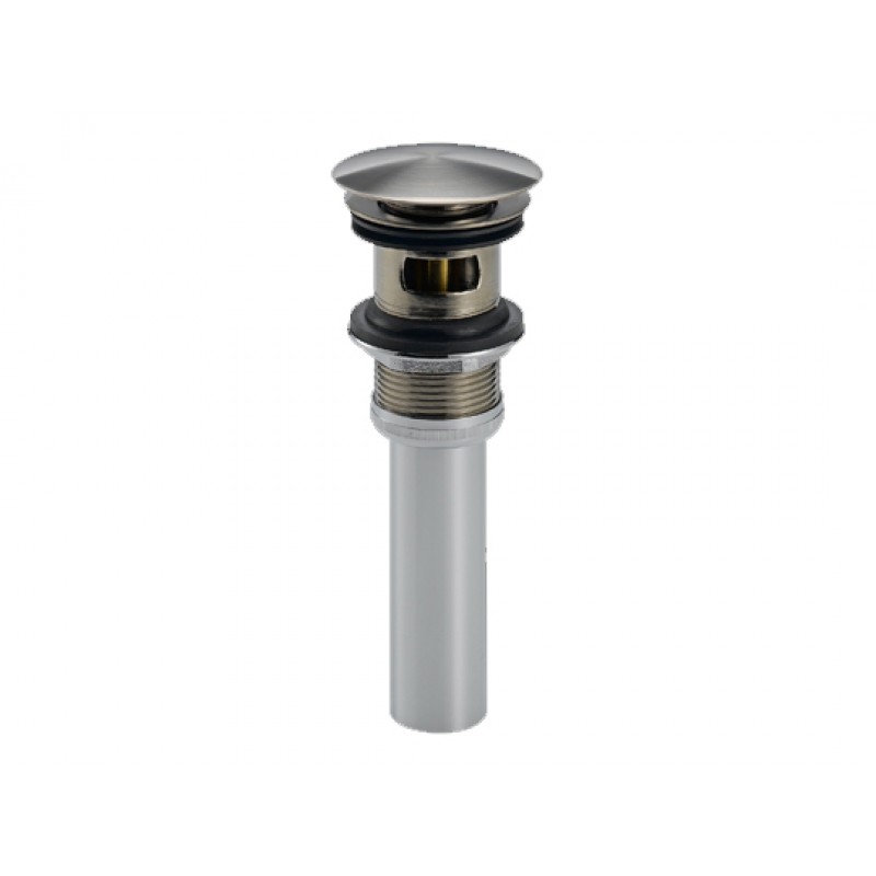 Push Pop-Up Drain with Overflow - Stainless Steel